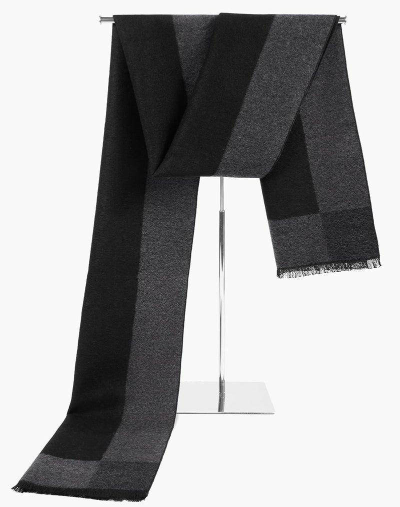 Darller Mens Scarf Winter Warm Plaid Scarf Soft Long Classic Scarves for Men - Image 2